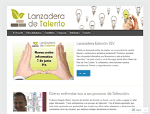 Tablet Screenshot of lanzaderadetalento.com